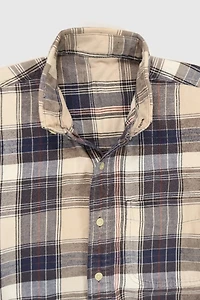 Vintage Plaid Button-Down Shirt