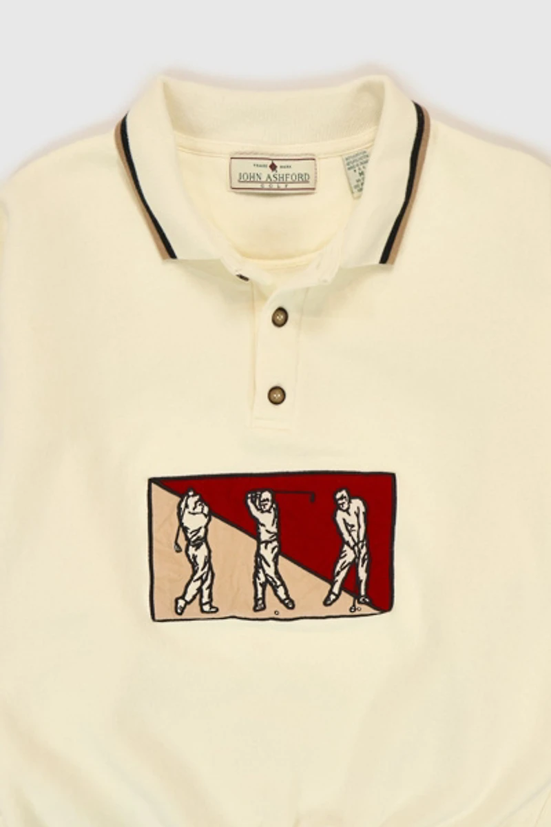Vintage Golf Polo Sweatshirt