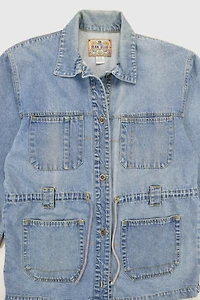 Vintage Patch Pocket Jean Jacket
