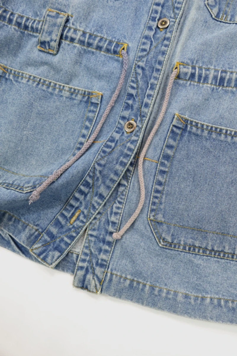 Vintage Patch Pocket Jean Jacket