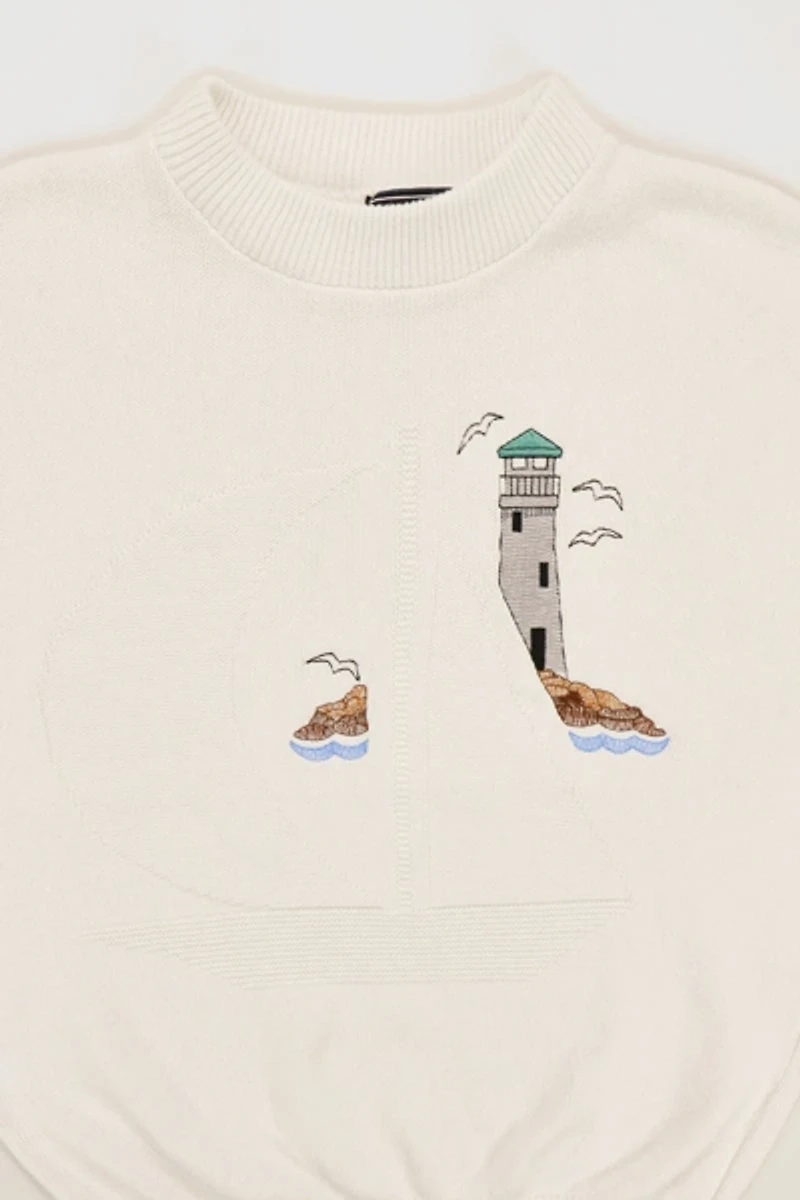 Vintage Sailboat Life House Sweater