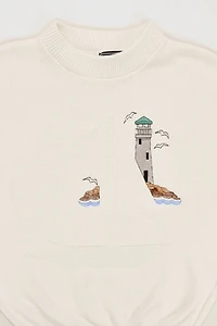 Vintage Sailboat Life House Sweater