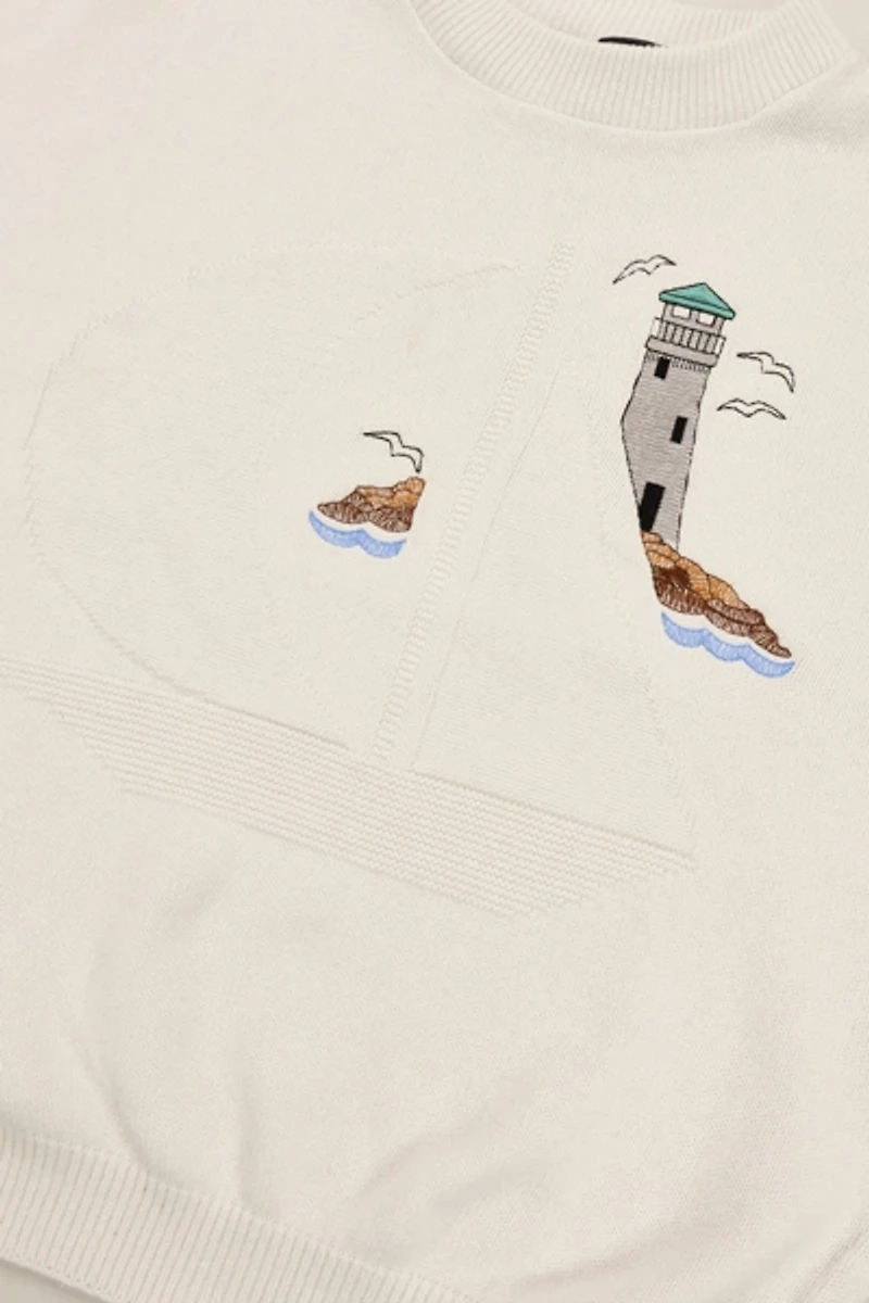 Vintage Sailboat Life House Sweater