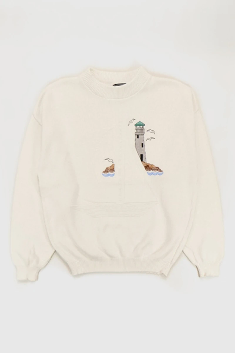 Vintage Sailboat Life House Sweater