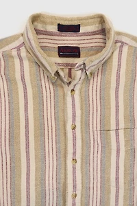 Vintage Striped Button-Down Shirt