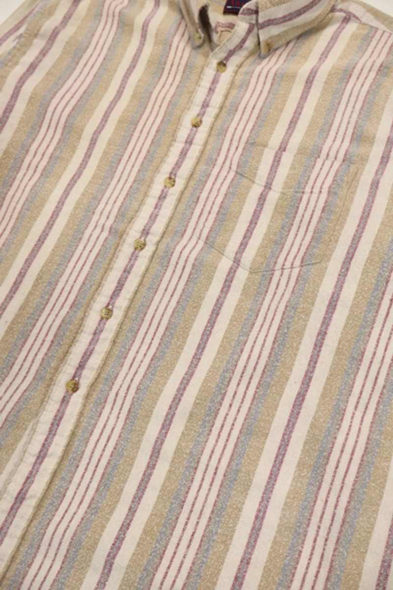 Vintage Striped Button-Down Shirt