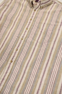 Vintage Striped Button-Down Shirt
