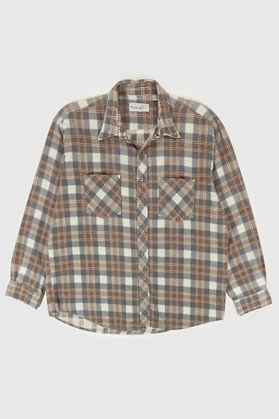 Vintage Plaid Button-Down Shirt