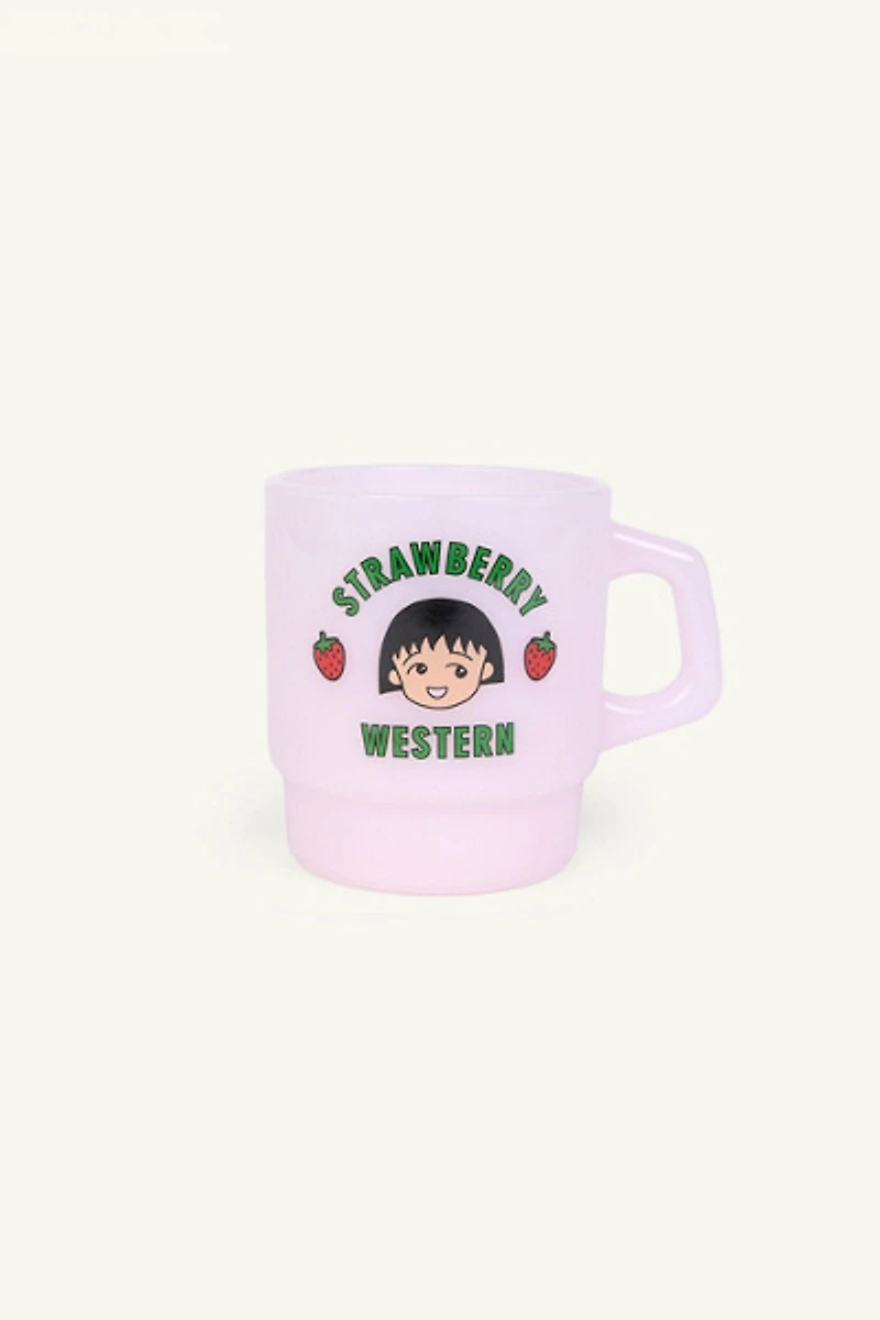 Strawberry Western Chibi Maruko Chan Milky Mug