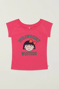 Strawberry Western Chibi Maruko Chan Raglan Top