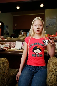 Strawberry Western Chibi Maruko Chan Raglan Top