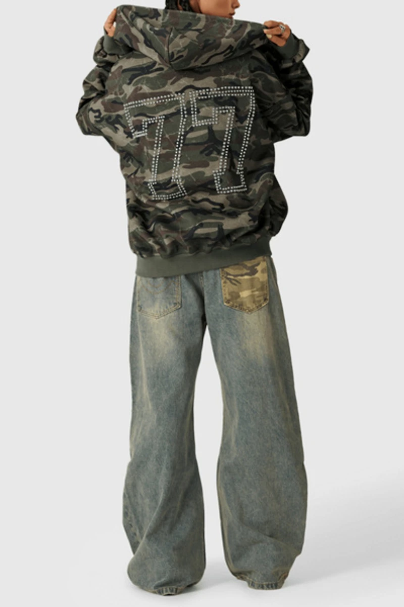 Aelfric Eden Camo Zip Up Hoodie