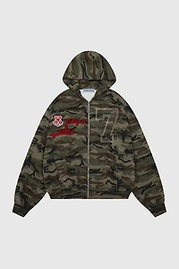 Aelfric Eden Camo Zip Up Hoodie