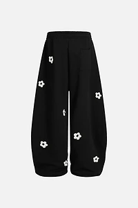 Aelfric Eden Floral Embroidery Baggy Barrel Sweatpants
