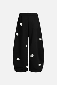 Aelfric Eden Floral Embroidery Baggy Barrel Sweatpants