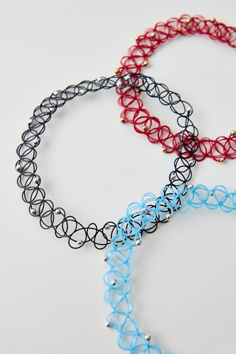 Stretchy Tattoo Choker Necklace
