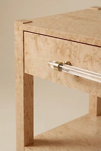 TOV Furniture Brandyss Burl Storage Nightstand