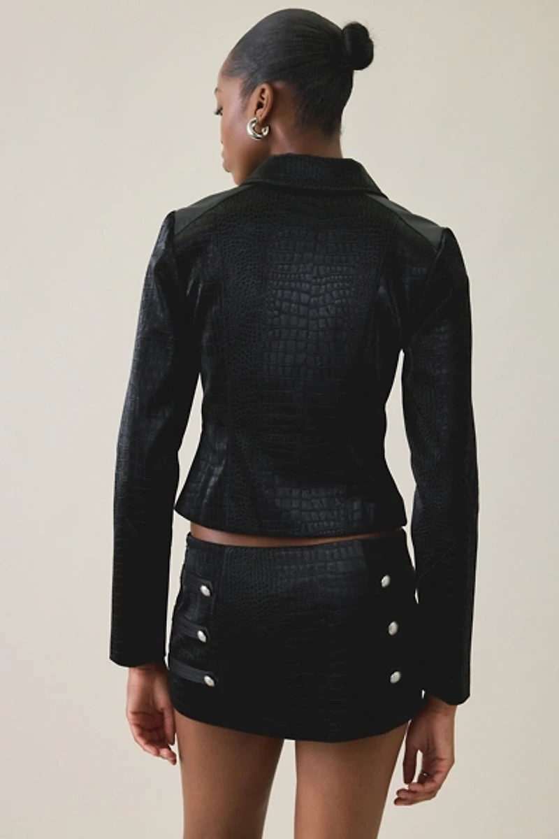 I.AM.GIA. Idalia Slim Button Detail Military Jacket