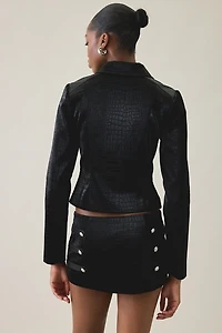 I.AM.GIA. Idalia Slim Button Detail Military Jacket
