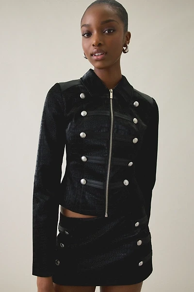 I.AM.GIA. Idalia Slim Button Detail Military Jacket