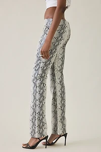 I.AM.GIA. Hendrix 2.0 Snakeskin Faux Leather Low-Rise Pants