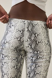 I.AM.GIA. Hendrix 2.0 Snakeskin Faux Leather Low-Rise Pants