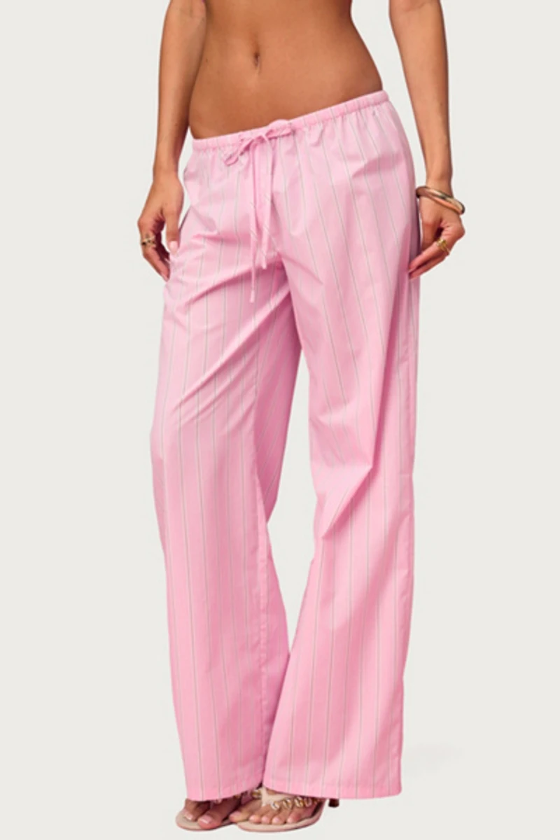 Edikted Barbie™ Icon Striped Pants