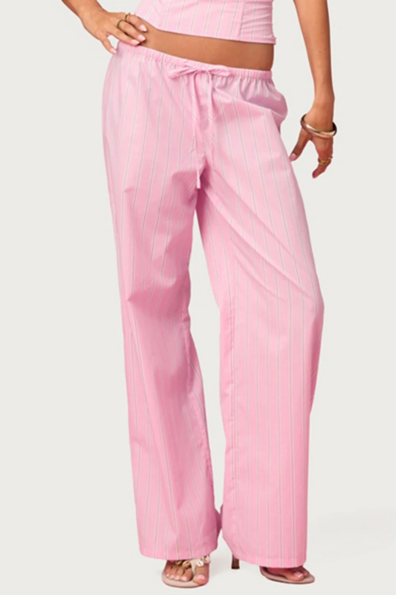 Edikted Barbie™ Icon Striped Pants