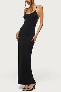 Edikted Zhuri Ring Backless Maxi Dress