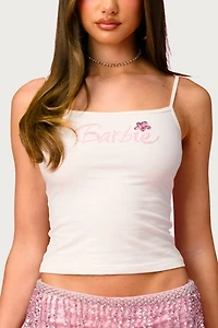 Edikted Sparkle Barbie™ Sequin Tank Top