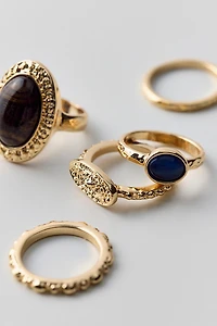 Tiger's Eye Mix  Match Rings Set