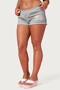 Edikted Team Barbie™ Lacey Terry Shorts