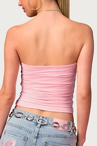 Edikted Barbie™ Curved U Strapless Top