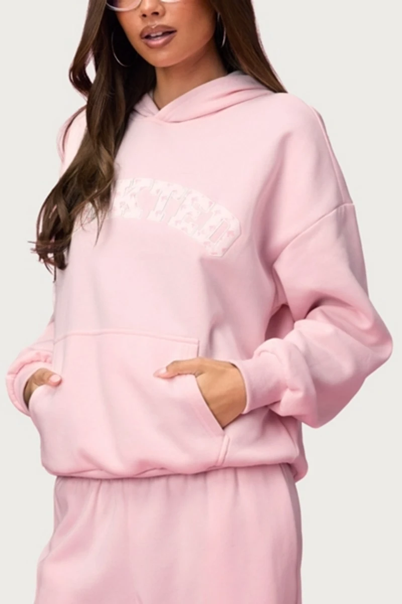 Edikted Hearts Barbie™ Oversized Hoodie
