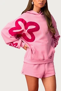 Edikted Barbie™ Blossom Oversized Hoodie