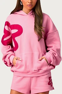 Edikted Barbie™ Blossom Oversized Hoodie