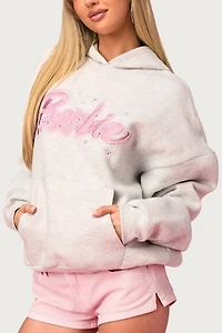 Edikted Barbie™ Rhinestone Oversized Hoodie