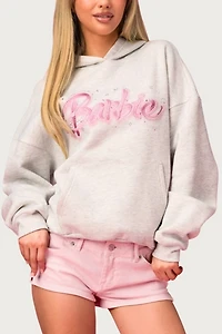 Edikted Barbie™ Rhinestone Oversized Hoodie