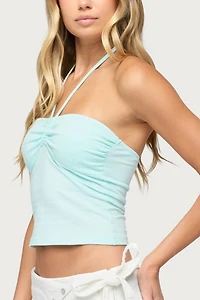 Edikted Yolandi Ruched Halter Top