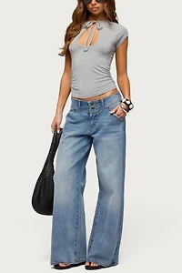 Edikted Karlah Keyhole Cutout Top
