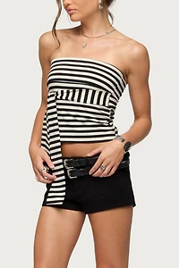 Edikted Iza Double Belt Micro Shorts