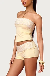 Edikted Chic Barbie™ Sequin Tube Top