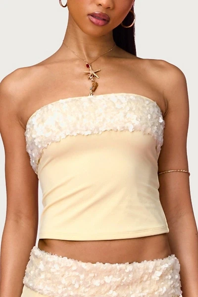 Edikted Chic Barbie™ Sequin Tube Top
