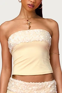 Edikted Chic Barbie™ Sequin Tube Top