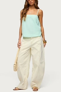 Edikted Sapphire Textured Tank Top