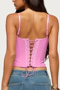 Edikted Inka Floral Sequin Bead Cupped Corset