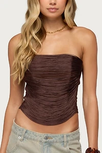 Edikted Raddix Fringed Strapless Corset