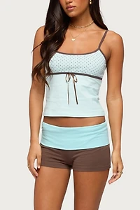 Edikted Emmey Contrast Foldover Shorts