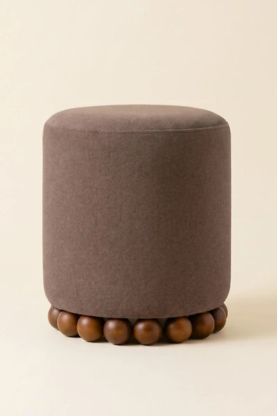 TOV Furniture Dex Vegan Mohair Upholstered Ottoman