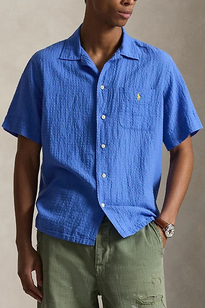 Polo Ralph Lauren Andy Seersucker Linen Camp Shirt
